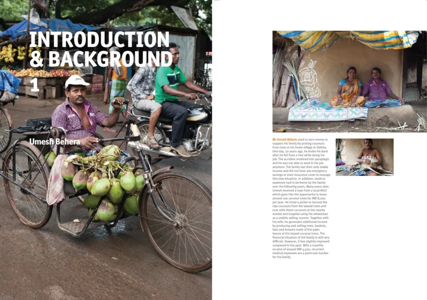 ESG and CSR impact report spread