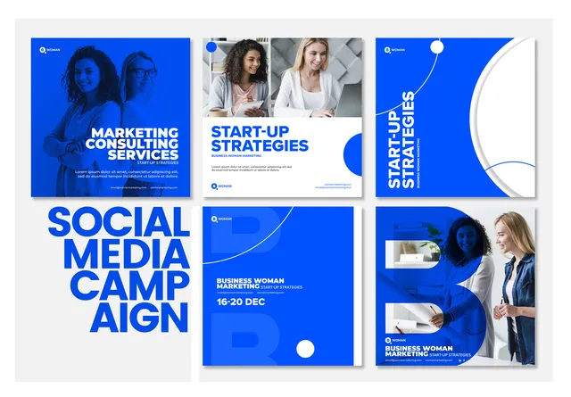 B Woman Marketing research communication design