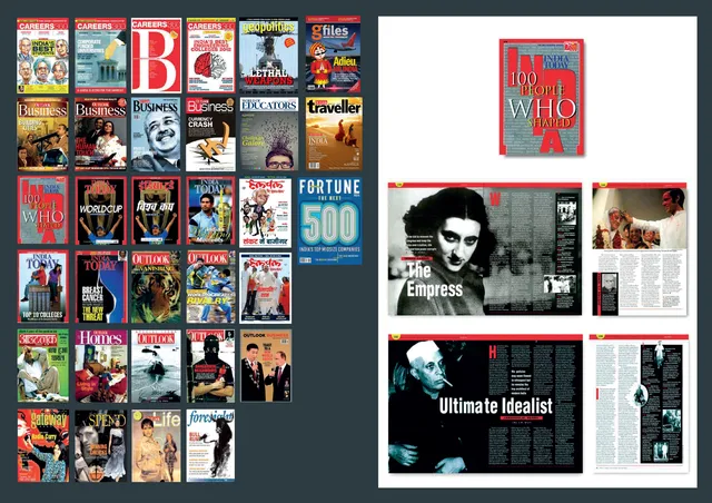 Magazine Covers Collage research communication design
