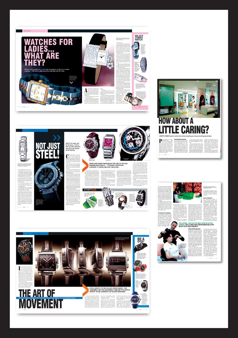 Editorial magazine spreads designed by Indak Digital